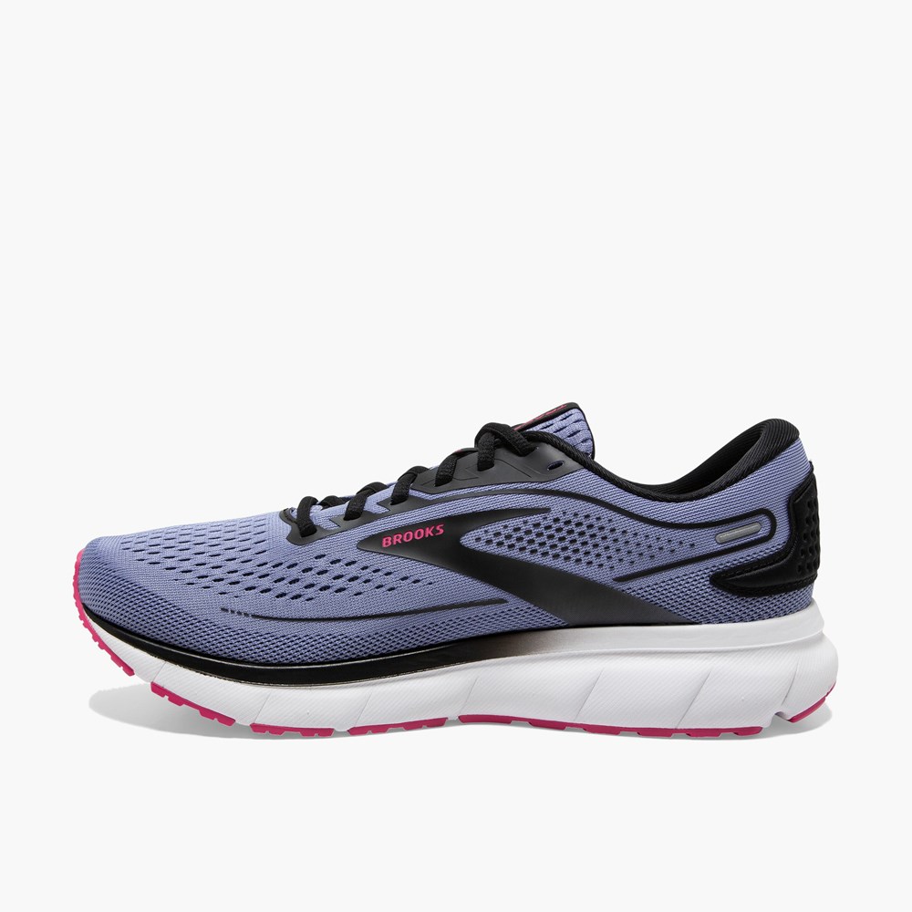 Chaussures Running Route Brooks Trace 2 Adaptive Noir Bleu Rose Femme | FHI-2847259